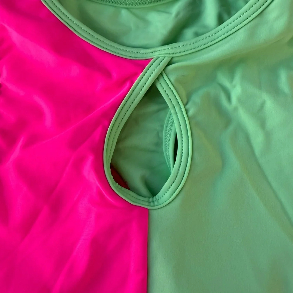 Kandi Kouture Convention Dancewear set. Pink & Green - Picture 7 of 13